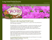 Tablet Screenshot of longislandorchidsociety.org
